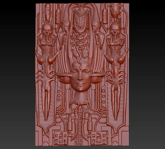 👽 HR Giger 2・Free STL File for ・Cults